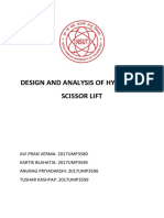 Design and Analysis of Hydraulic Scissor Lift