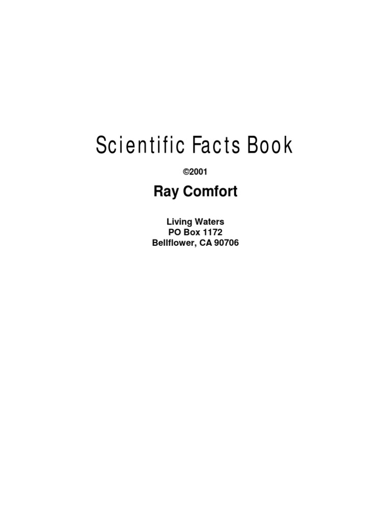 Ray Comfort Scientific Facts in The Bible PDF Fat Blood