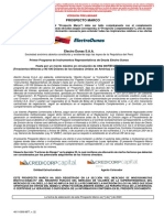 Electro Dunas - Prospecto Marco - Primer Programa de IRDs (PRELIMINAR)