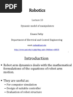 Robotics: Dynamic Model of Manipulators