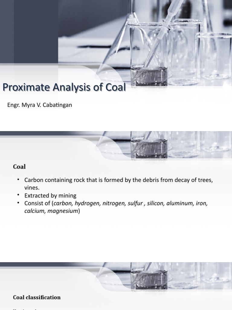 Proximate Analysis of Coal | PDF | Coal | Coke (Fuel)
