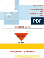 Standard Costing and Analysis of Direct Costs (Chapter 10)
