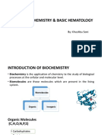 Mlt-401 Biochemistry & Basic Hematology: By: Khushbu Soni