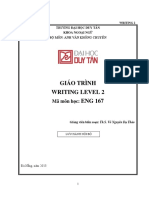 Giáo Trình Writing Level 2 ENG 167: Mã môn học