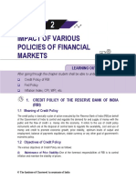 Impact of Various Policies of Financial Market