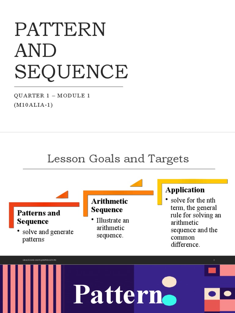 Grade 10 Patterns and Sequences Module | PDF | Sequence | Mathematical ...