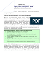 Performance Management Guide