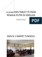 Pemberian Tablet Fe Sekolah 2021