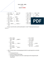 Oxide: Tuần 2 (13/09 - 18/09) ****** Chủ đề: I. Bài Tập