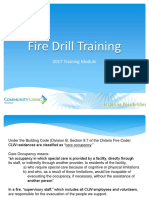 Fire Drill Training 2017