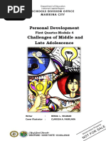 Personal Development Challenges of Middle and Late Adolescence