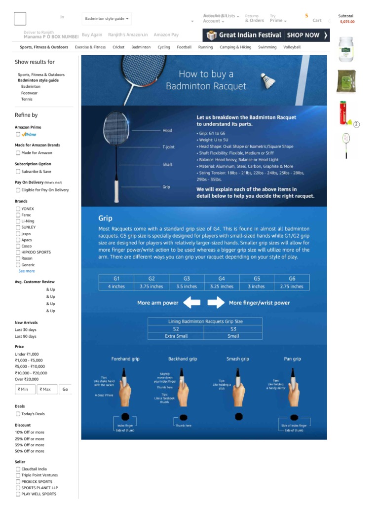 How to Choose Badminton Grips - TriplePointSports