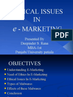 Ethical Issues in E-Marketing