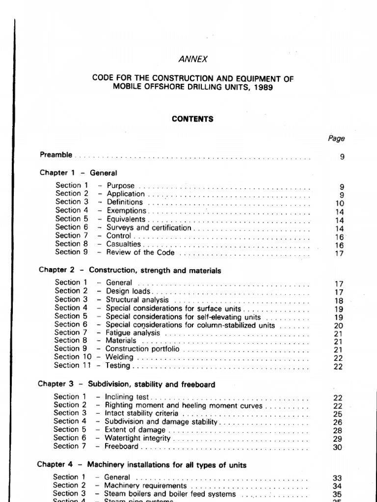 1989 MODU Code | PDF | Fire Safety | Hazards