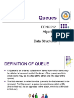 Queues: EENG212 Algorithm and Data Structures