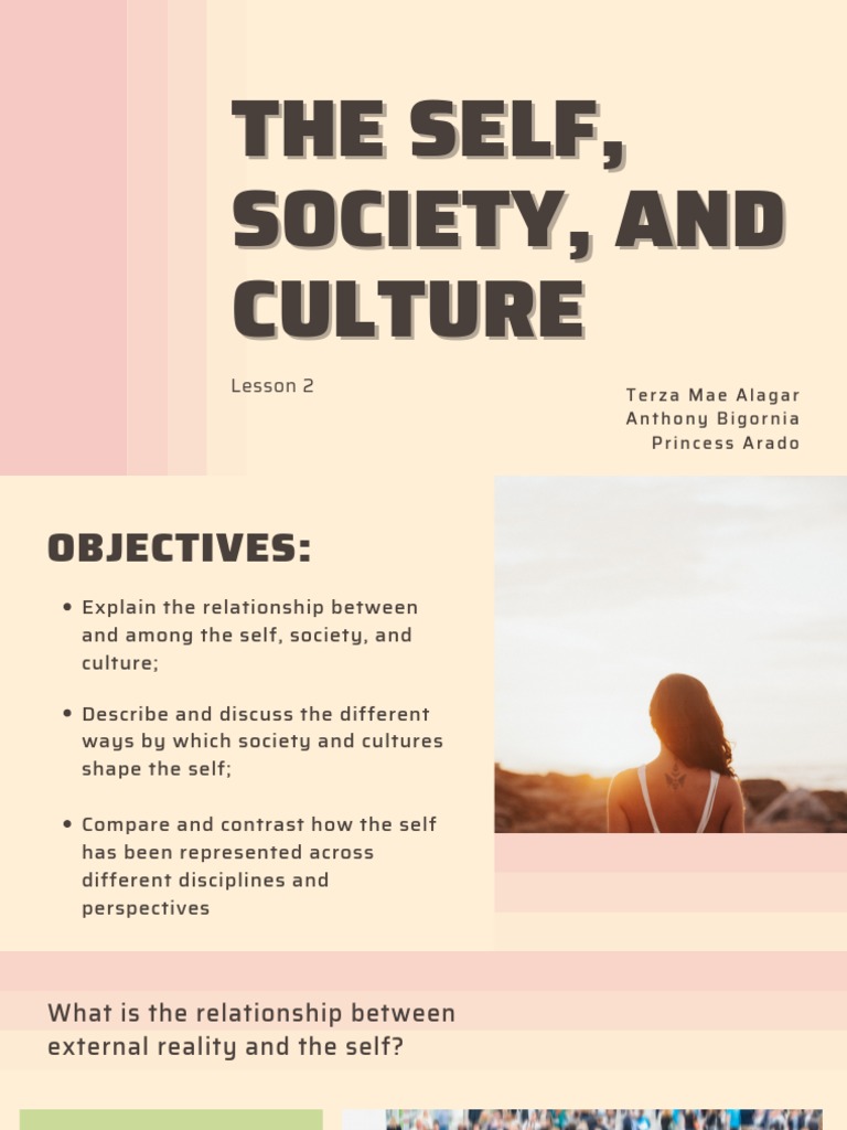 Understanding Self in Society and Culture | PDF | Self | Material Culture