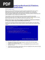 Download Cara mengganti motherboard di Windows XP tanpa install ulang by ArisRustanto SN52638801 doc pdf