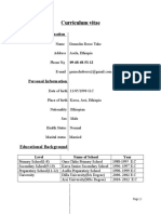 CV Gemechu Borse Tuke MSc Logistics Supply Chain