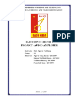 Project: Audio Amplifier: Electronic Circuit I