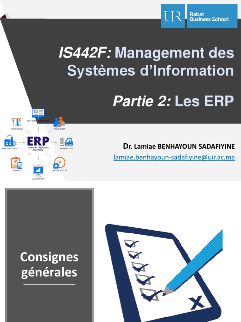 Introduction aux ERP et SAP dans le management | PDF | Progiciel de ...