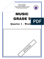 Music Grade 9: Quarter 1 - Week 1