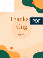 Thanksgiving Menu A4 by Slidesgo