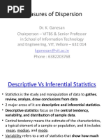 TRISEM14-2021-22 BMT5113 TH VL2021220200049 Reference Material I 04-Aug-2021 Measures of Dispersion