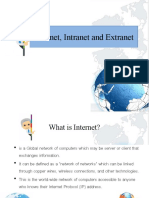 Internet, Intranet and Extranet