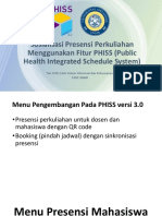 Sosialisasi Presensi Mahasiswa Perkuliahan PHISS