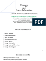 HQA7004 Lecture 1 Energy and Energy Information