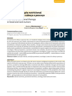 A Importância da Terapia Nutricional nos Tumores de Cabeça e Pescoço