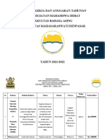 Program Kerja Organisasi UKM Debat 2021 - 2022