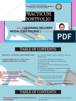 Practicum Portfolio: - Learning Delivery Modalities Course