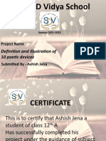 The S.D Vidya School: Definition and Illustration of 10 Poetic Devices