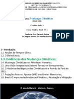 Evidências Das Mudanças Climáticas