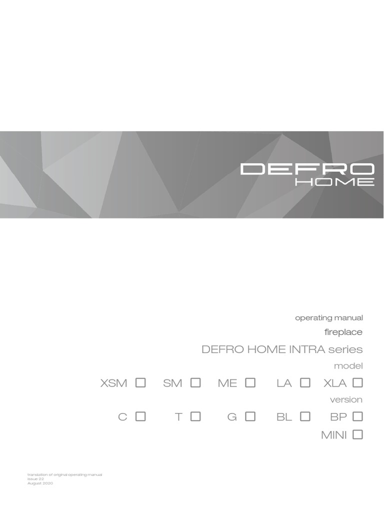 Defro Home Intra - August 2020 - en | PDF