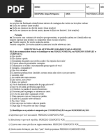 13.7. Exercícios de Objeto Direto e Indireto 7º Ano (Com Gabarito ...