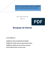 Actividad 1.2.1 Bosquejo del informe