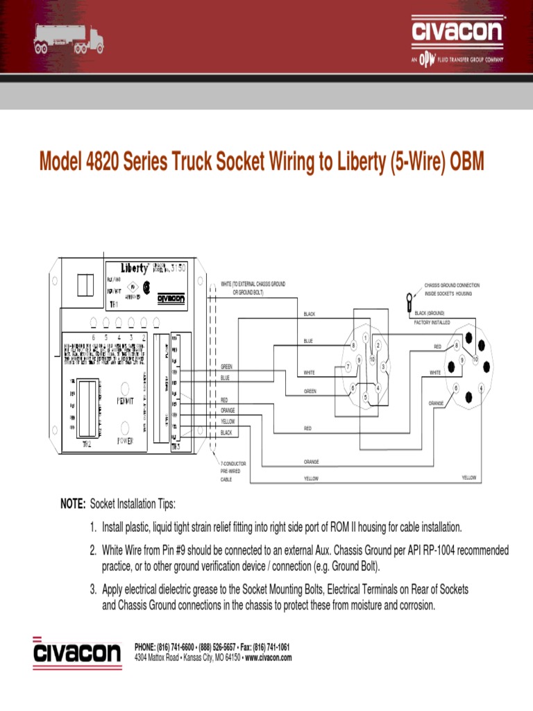 Truck Socket Wiring Instructions | PDF | Electrical Connector ...