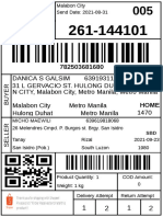 Malabon City Delivery Order Details