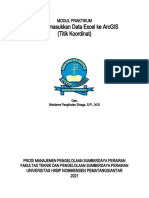 Modul Praktikum Cara Memasukkan Data Excel Ke ArcGIS