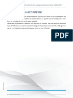 Définition de L'Audit Interne: Cadre de Référence Internationale Des Pratiques Professionnelles - Edition 2017