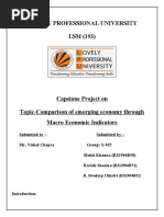 Comparison of Emerging Economy Through Macro Economy Indicators