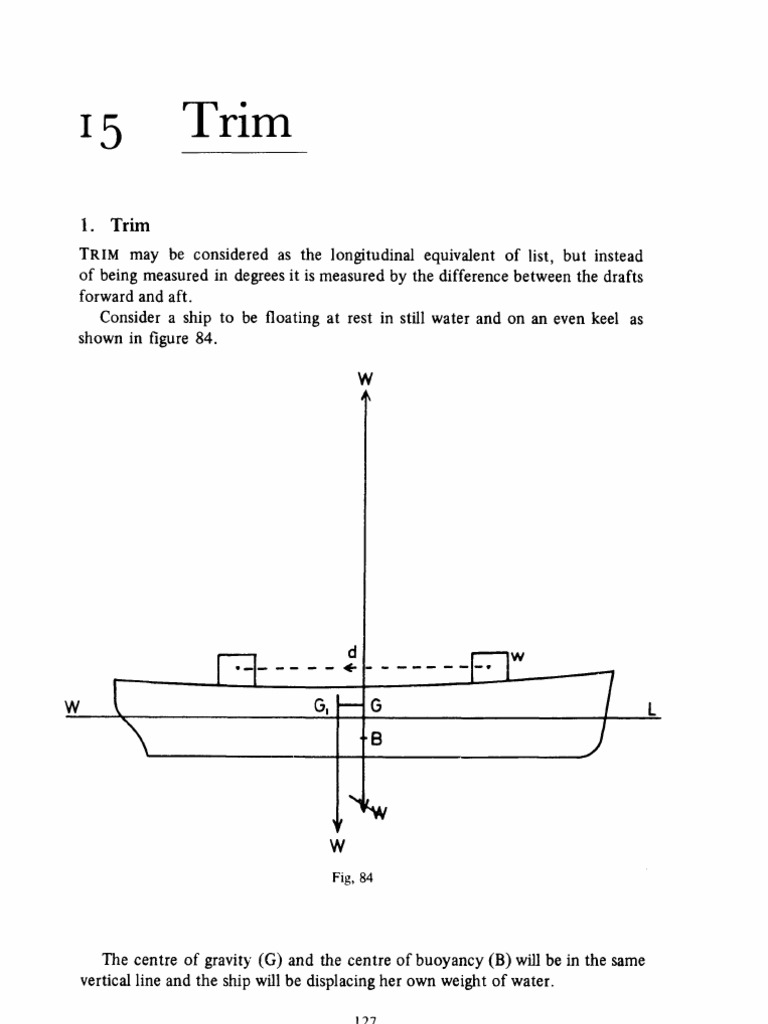 Ship Stability Trim | PDF Buoyancy Ships