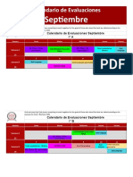 Calendario de Evaluaciones