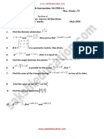 Section-A: JR - Intermediate MATHS-1A Model Paper-1 Max. Marks:75