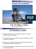 Sistema de extracción vertical en minería: skips, jaulas y componentes