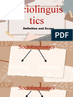 Sociolinguis Tics: Definition and Scope