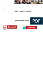 D Shackle Inspection Checklist