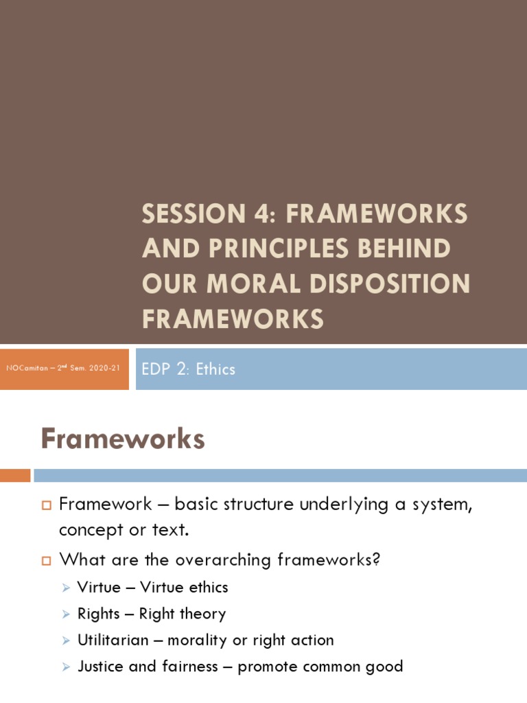 Frameworks of Moral Disposition | PDF | Virtue | Crime & Violence